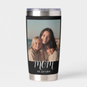 Mom Established Script Black 2 Photo Geïsoleerde Drinkbeker (Achterkant)