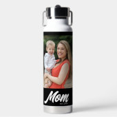 Mom Established Script Black 2 Photo Waterfles (Voorkant)