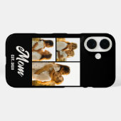 Mom Established Script Black 3 Photo Case-Mate iPhone Case (Achterkant (horizontaal))