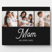 Mom Established Script Black 3 Photo Fotoplaat (Voorkant)
