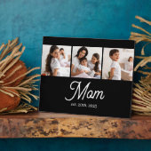 Mom Established Script Black 3 Photo Fotoplaat (Zijkant)