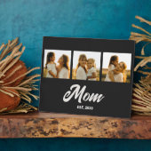 Mom Established Script Black 3 Photo Fotoplaat (Zijkant)