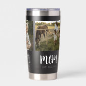 Mom Established Script Black 3 Photo Geïsoleerde Drinkbeker (Achterkant)