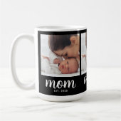 Mom Established Script Black 3 Photo Koffiemok (Links)