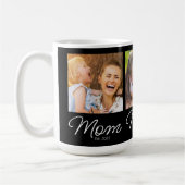 Mom Established Script Black 3 Photo Koffiemok (Links)