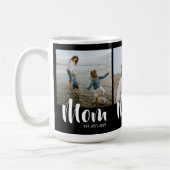 Mom Established Script Black 3 Photo Koffiemok (Links)