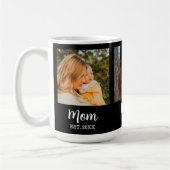 Mom Established Script Black 3 Photo Koffiemok (Links)
