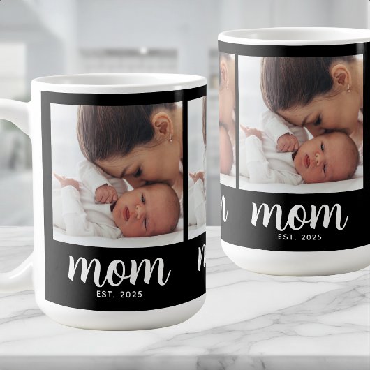 Mom Established Script Black 3 Photo Koffiemok