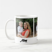 Mom Established Script Black 3 Photo Koffiemok (Links)