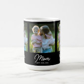Mom Established Script Black 3 Photo Koffiemok (Center)