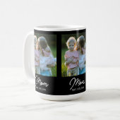Mom Established Script Black 3 Photo Koffiemok (Voorkant links)