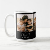 Mom Established Script Black 3 Photo Koffiemok (Links)