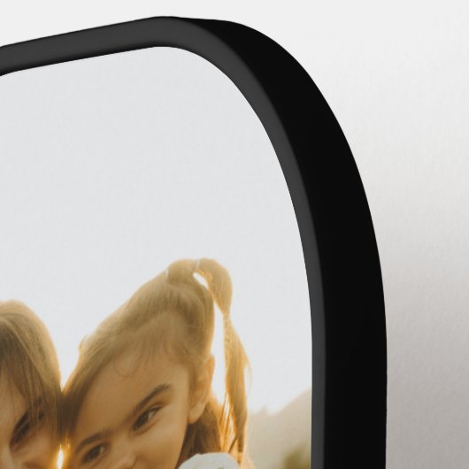 Mom Established Script Black 3 Photo Pickleball Paddle (Links Detail)