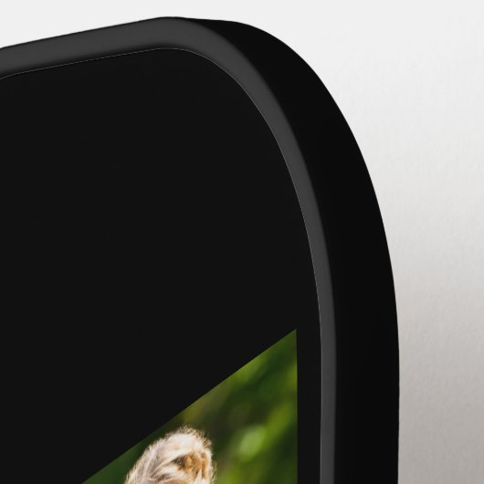 Mom Established Script Black 3 Photo  Pickleball Paddle (Links Detail)