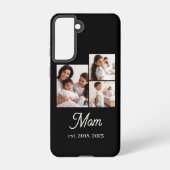 Mom Established Script Black 3 Photo Samsung Galaxy Hoesje (Achterkant)
