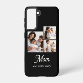 Mom Established Script Black 3 Photo Samsung Galaxy Hoesje