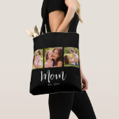 Mom Established Script Black 3 Photo Tote Bag (Dichtbij)