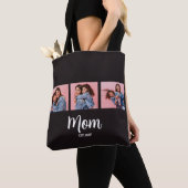 Mom Established Script Black 3 Photo  Tote Bag (Dichtbij)