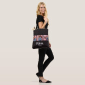 Mom Established Script Black 3 Photo  Tote Bag (Op model)