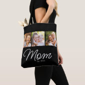Mom Established Script Black 3 Photo Tote Bag (Dichtbij)