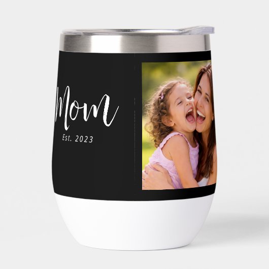 Mom Established Script Black Photo (Links)