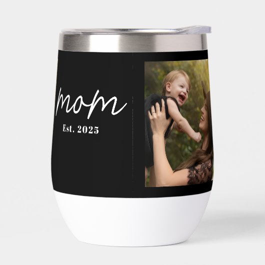 Mom Established Script Black Photo (Links)