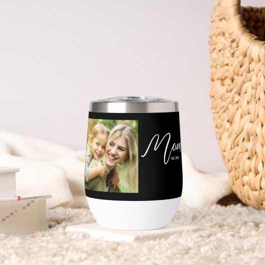 Mom Established Script Black Photo (Woonkamer (Gedraaid)  )