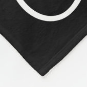 Mom Established Script Black Photo  Fleece Deken (Hoek)