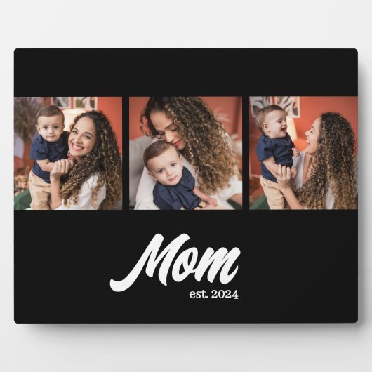 Mom Established Script Black Photo Fotoplaat (Voorkant)