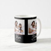 Mom Established Script Black Photo Koffiemok (Voorkant rechts)