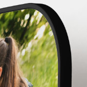 Mom Established Script Black Photo Pickleball Paddle (Links Detail)