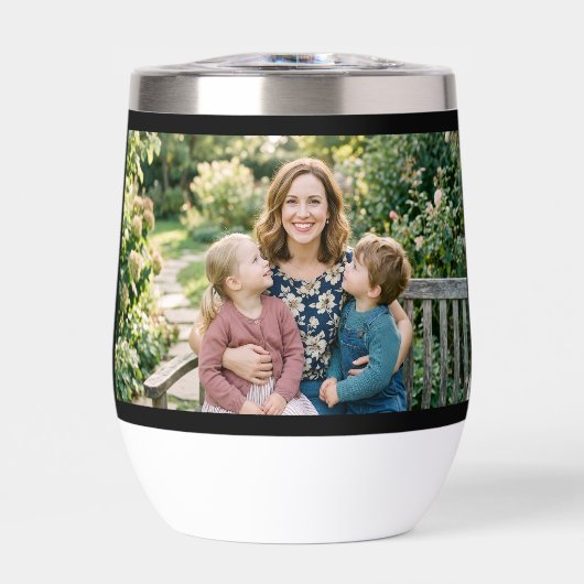 Mom Established Script Black Photo Thermal  (Voorkant)