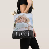 Mom Established Script Black Photo Tote Bag (Dichtbij)