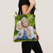 Mom Established Script Black Photo Tote Bag (Dichtbij)