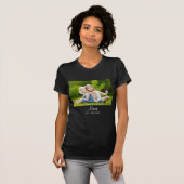 Mom Established Script Photo Mother's Day T-shirt (Voorkant volledig)