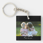 Mom Established Script Photo Sleutelhanger (Voorkant)