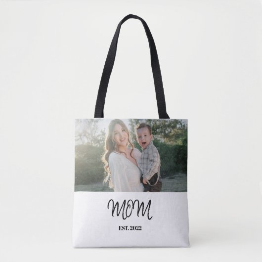 Mom established, Tote Bag with Photo  (Voorkant)
