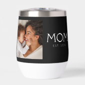 Mom Established Typography Black Photo (Voorkant)