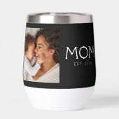 Mom Established Typography Black Photo (Achterkant)