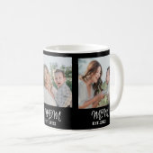 Mom Established, White Script, 3-Photo Coffee Mug Koffiemok (Voorkant rechts)