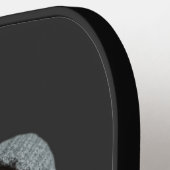 Mom Established Year Black Modern Script  Pickleball Paddle (Links Detail)