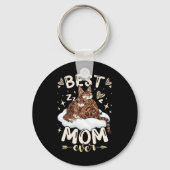 Mom Ever, Bengal Cat 2 Kittens, Mother's Day, Moth Sleutelhanger (Voorkant)