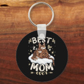 Mom Ever, Bengal Cat 2 Kittens, Mother's Day, Moth Sleutelhanger (Voorkant)
