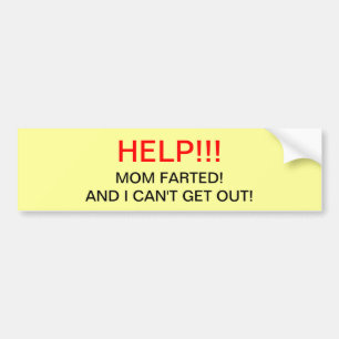 MOM FARED BUMPERSTICKER