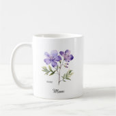 Mom February Birth Flower Koffiemok (Links)