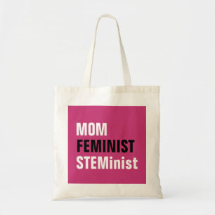 Mom Feminist STEMinist Wetenschap Vrouwen Tech Eng Tote Bag