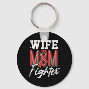 Mom Fighter Brain Aneurysm Awareness Support Grafi Sleutelhanger