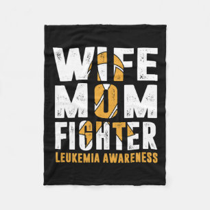 Mom Fighter leukemie bewustzijn Fleece Deken