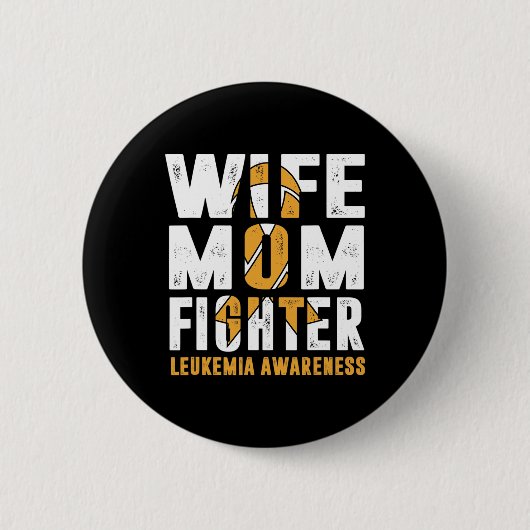 Mom Fighter leukemie bewustzijn Ronde Button 5,7 Cm (Voorkant)
