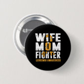 Mom Fighter leukemie bewustzijn Ronde Button 5,7 Cm (Voorkant /achterkant)